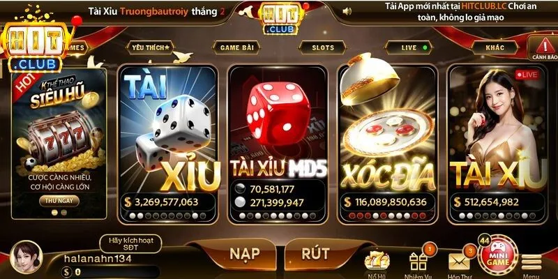Ưu điểm vượt trội khi trải nghiệm game giải trí tại Hitclub